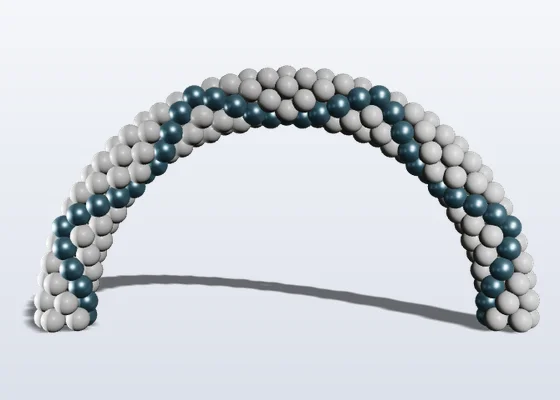 Arco classico di palloncini