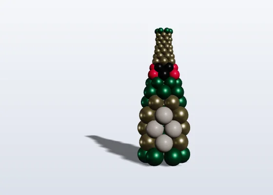 Colonna conica di palloncini