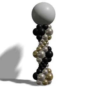 Balloon finish types: Standard, Reflex, Silk, Aura, Metallic, Crystal