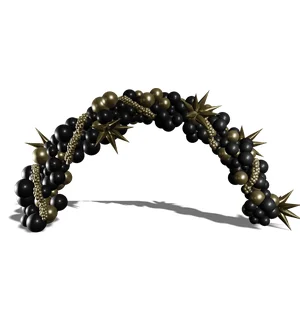 Organic Balloon Arch created with BalloonBuilder.com balloon design software - how much to charge for a balloon arch