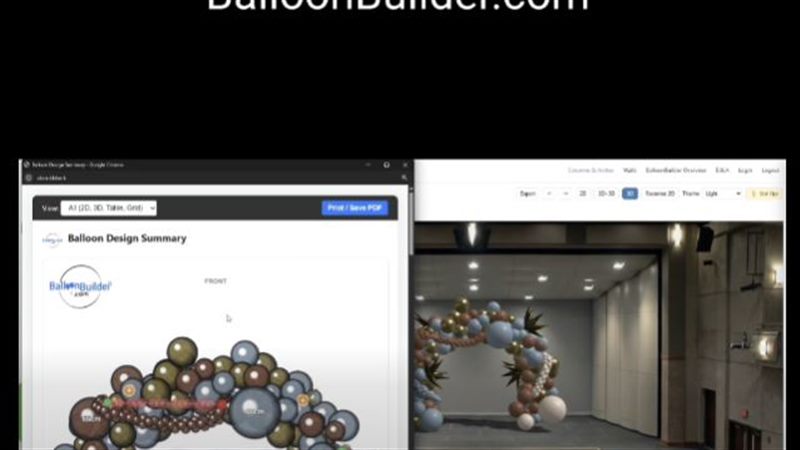 BalloonBuilder public launch — organic designs with automatic balloon counts