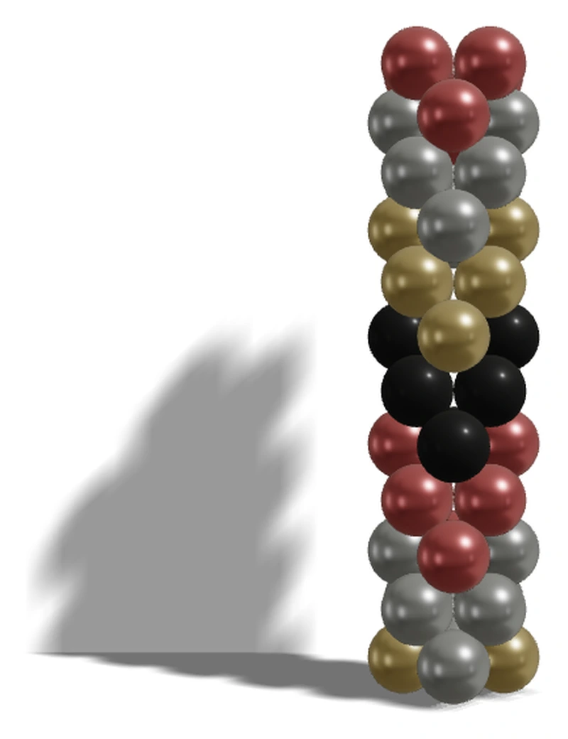 Balloon column Arrow Down color pattern — BalloonBuilder