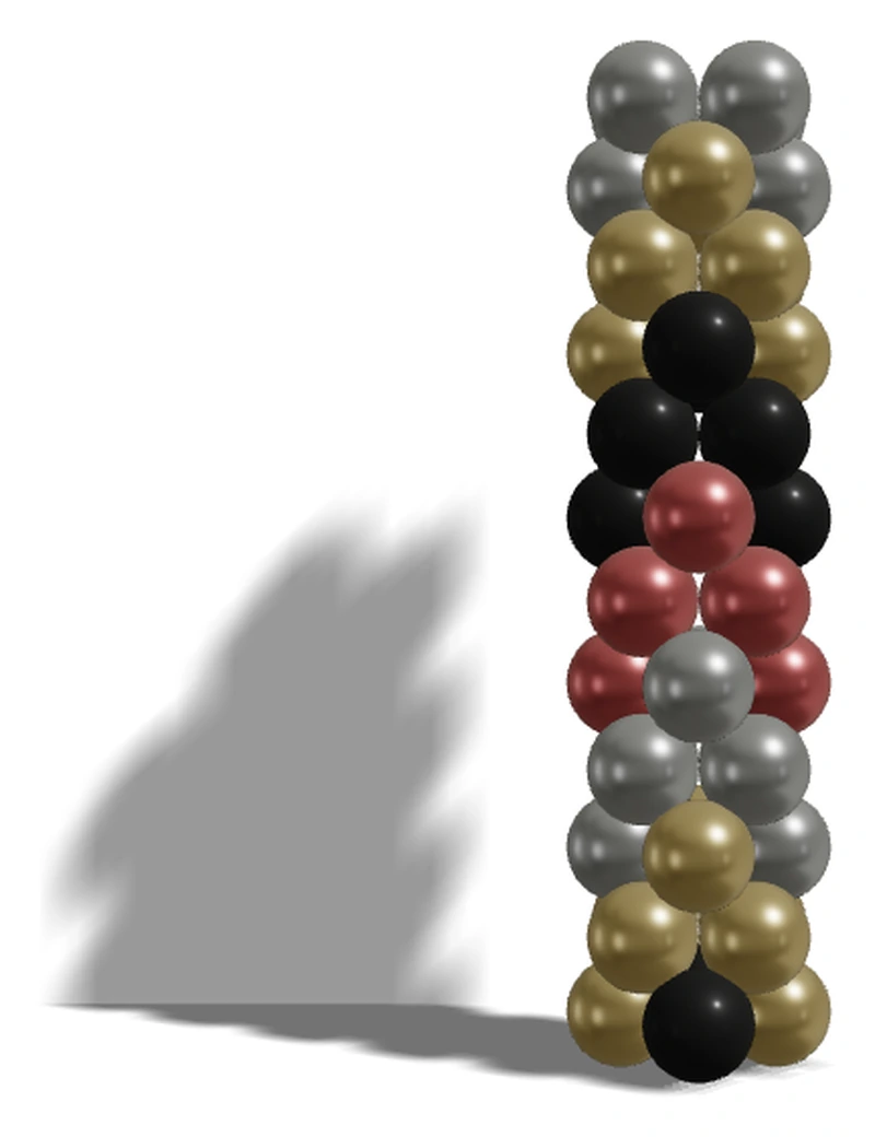 Balloon column Arrow Up color pattern — BalloonBuilder