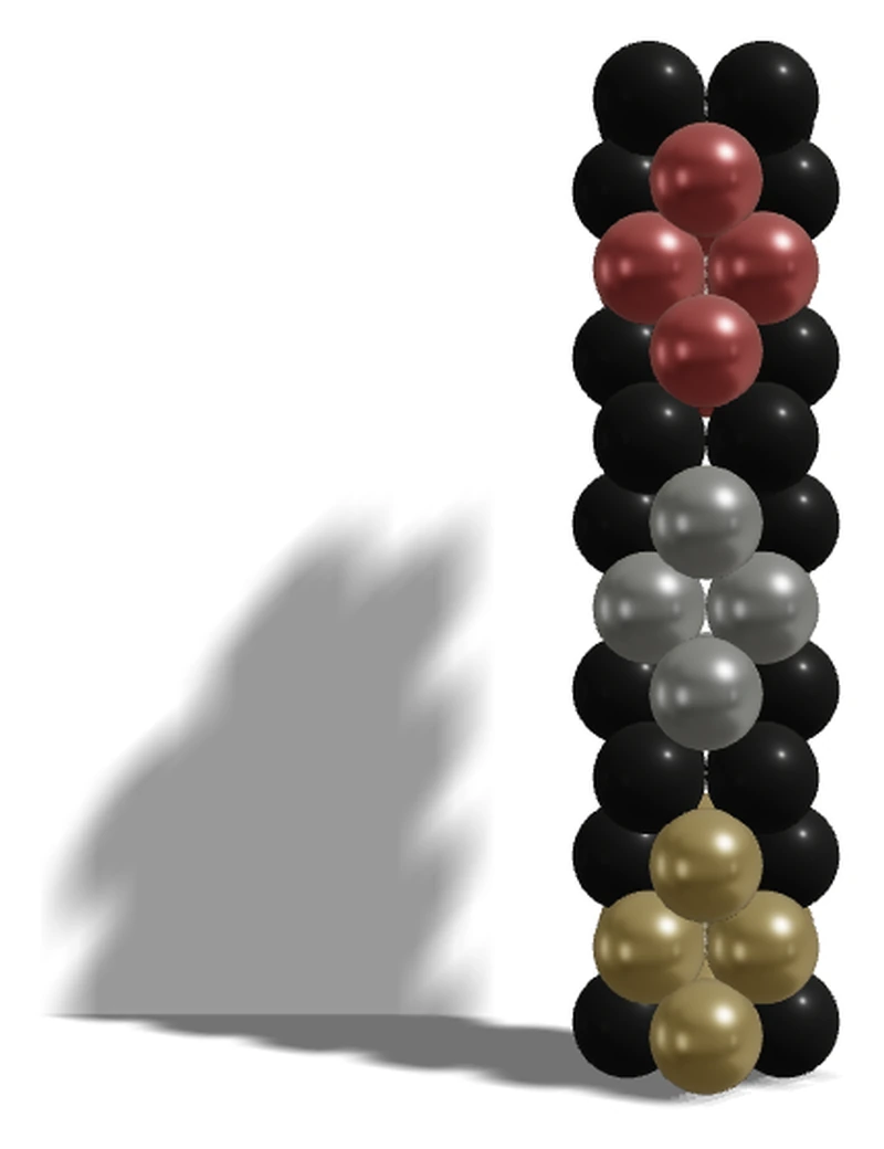 Balloon column Small Diamond color pattern — BalloonBuilder