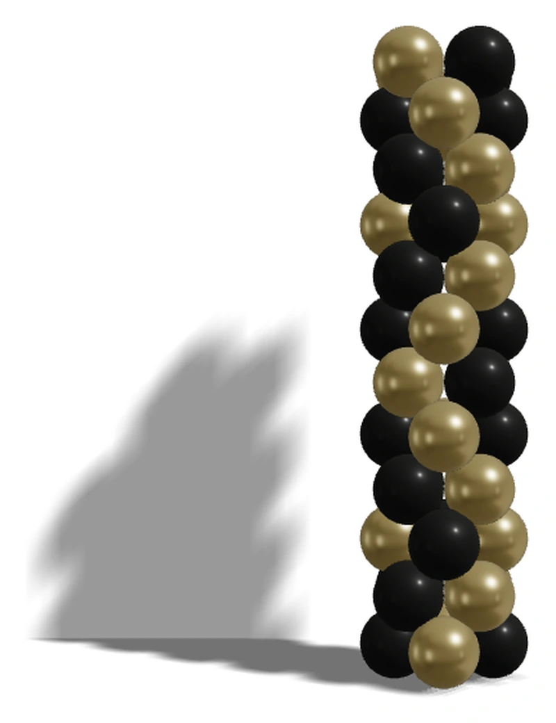 Balloon column Zig-Zag color pattern — BalloonBuilder