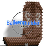Cowboy Boot Balloon Mural - duplet square pack design