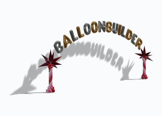 Arch with Foil Script Text