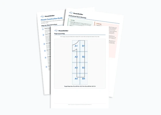 Printable Blueprint Cut-Sheet Export